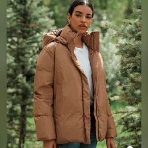 NWT Jenni Kayne Puffer Jacket - Dark Khaki - size small